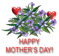 hearts and flowers clip art.  - Free Mother Day Clip Art