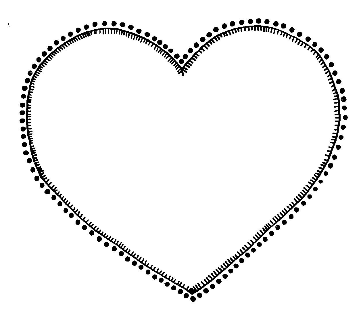 Hearts clipart heart black an - Heart Clip Art Black And White