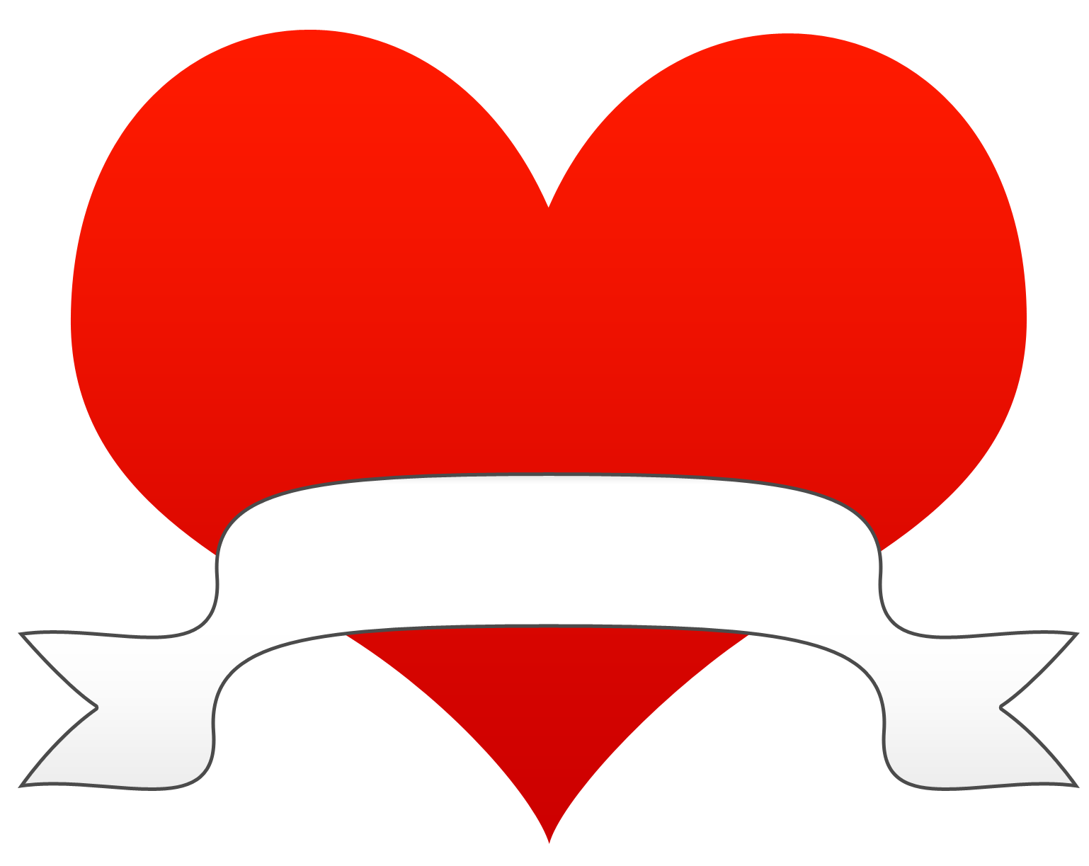 Hearts heart clip art black a - Hearts Clip Art Free