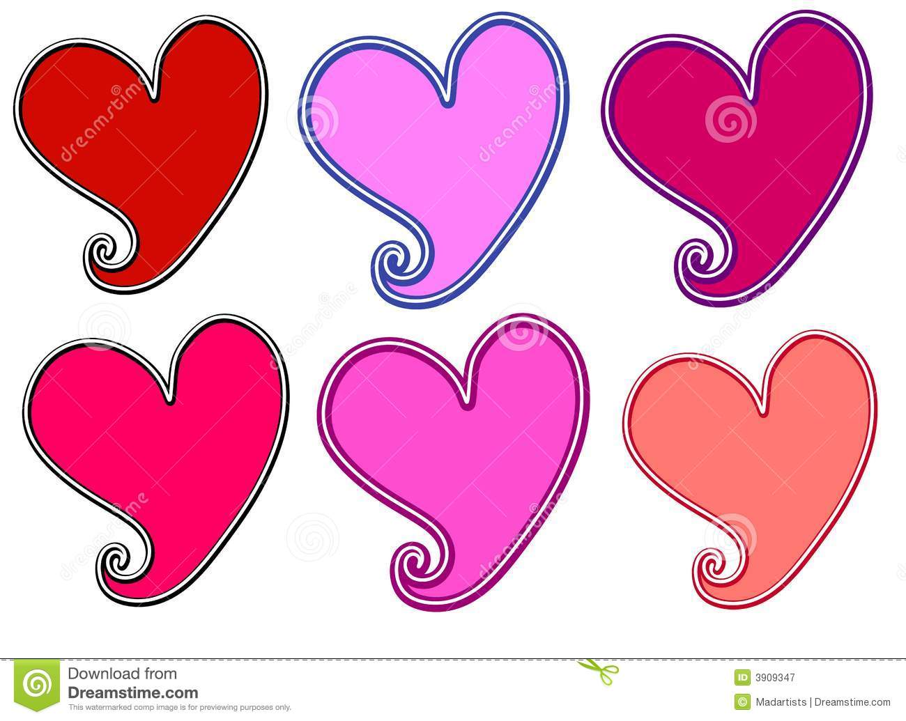 Hearts Valentines Clipart ... Resolution 1300x1035 .