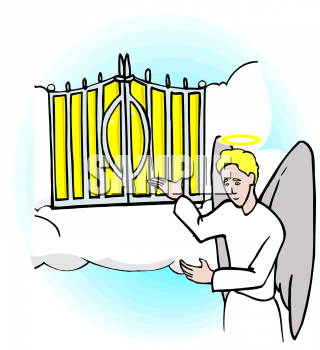 Cartoon Angel In Heaven Clipa