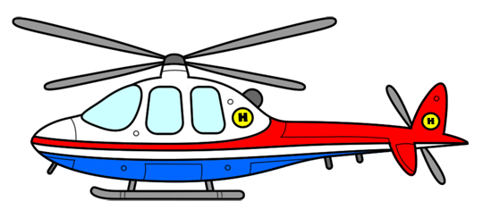 Helicopter In Flight Clipart 