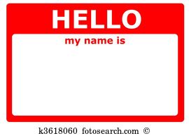 hello - Name Tag Clip Art