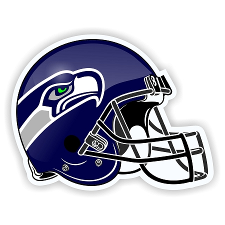 Helmet Seattle Seahawks .