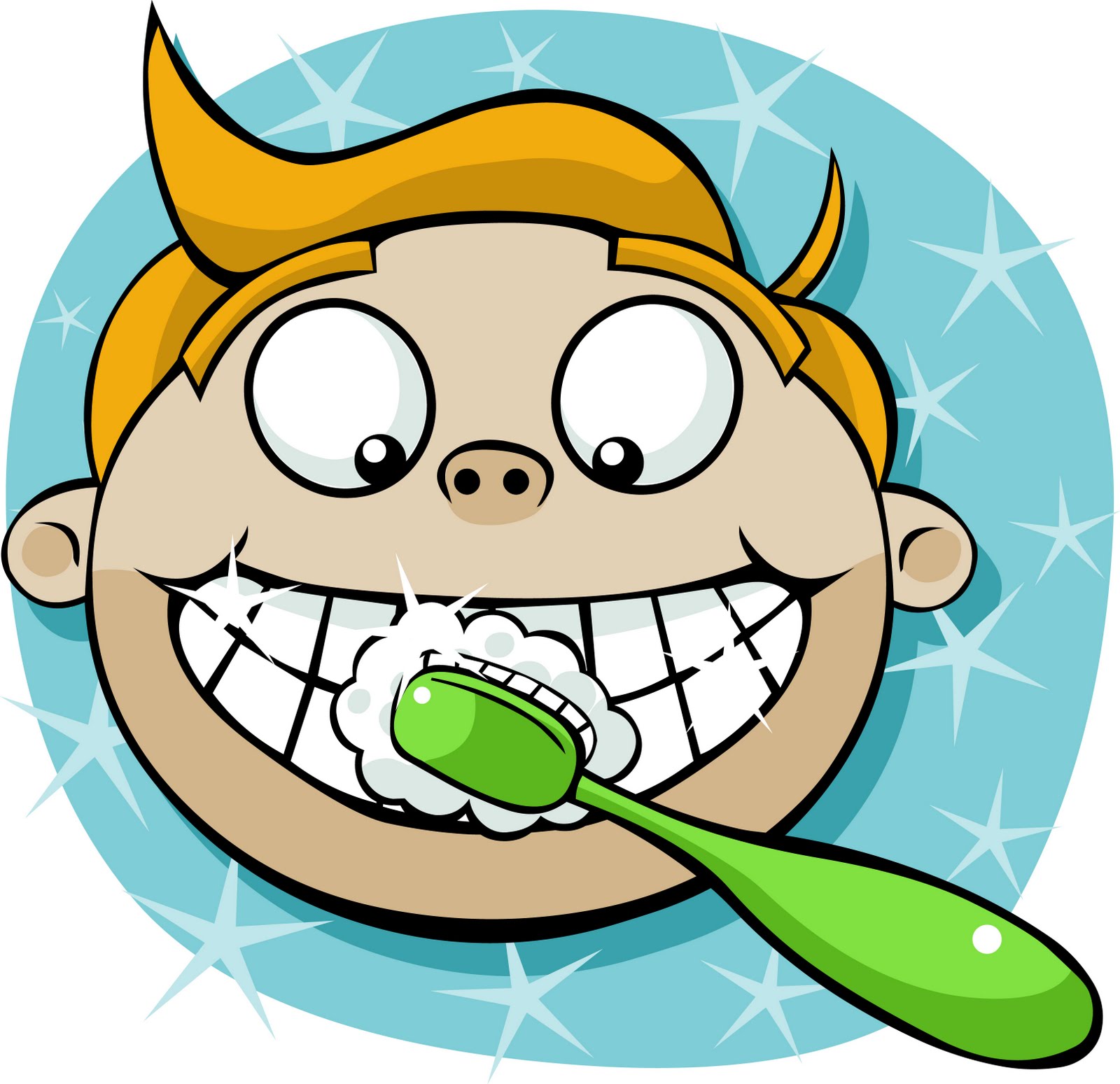 Help Your Mouth The Best Brus - Brushing Teeth Clip Art