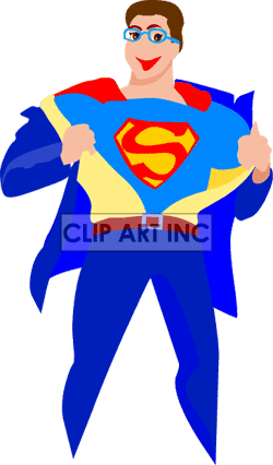 Free Superhero Clip Art Borde