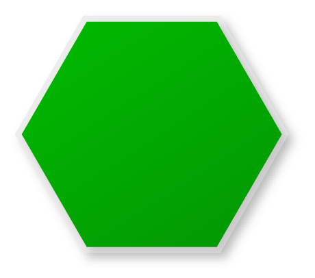Green Hexagon Clipart #1