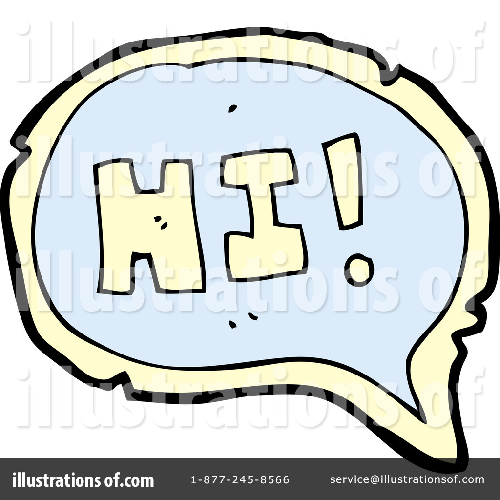 Royalty-Free (RF) Word Hi Clipart Illustration #1185798 by lineartestpilot