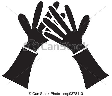 ... High Five Silhouette - simple drawing of two people giving.