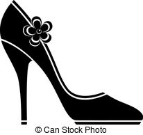... High heel shoes (silhouette) over white. EPS 10, AI, JPEG