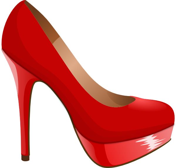 high heel svg | Red High Heel - High Heel Clip Art