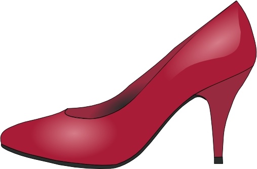High Heels Red Shoe clip art - High Heel Clipart
