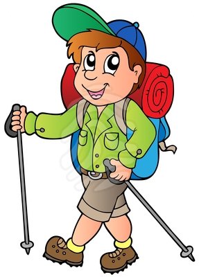 Hiking hiker clipart 2 image