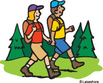 Hiking hiker animated clipart