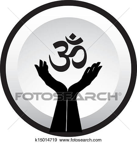 Clip Art - Symbol of faith- Hinduism. Fotosearch - Search Clipart,  Illustration Posters
