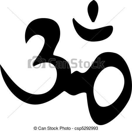 Eternal hindu symbol OM - csp5292993