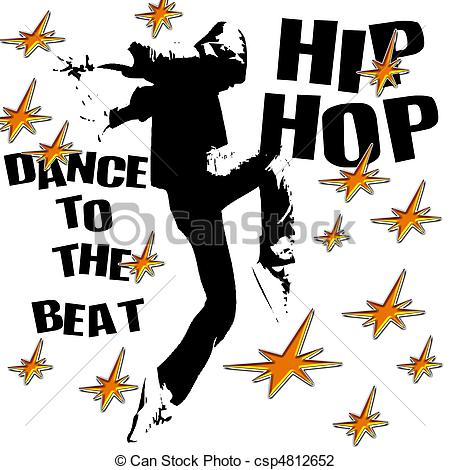 ... hip hop dance - dance to the hip hop beat illustration