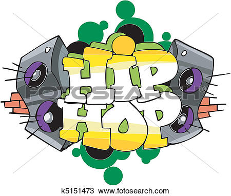Hip Hop graffiti design - Hip Hop Clip Art