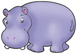 Cute Hippo Free Svg Clipart P