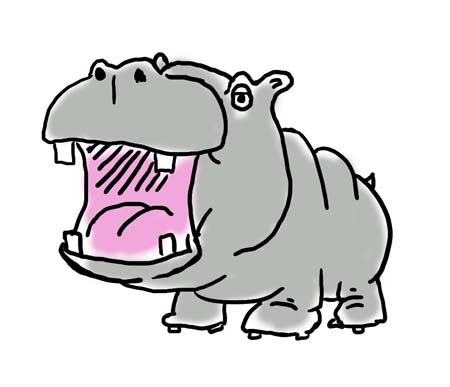 Hippopotamus Clipart - Clip Art Hippo