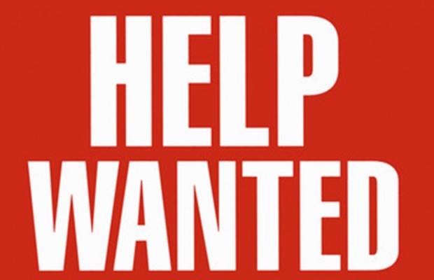 help wanted sign: Two retail 
