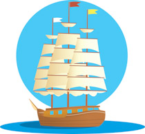 Pirate Ship Clip Art - Pirate