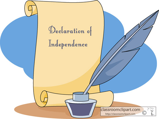 History Declaration Of Independence Classroom Clipart