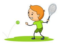 Tennis Boy Clipart Art Cute .