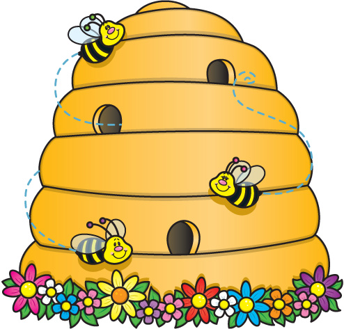 Bee hive clipart free to use 