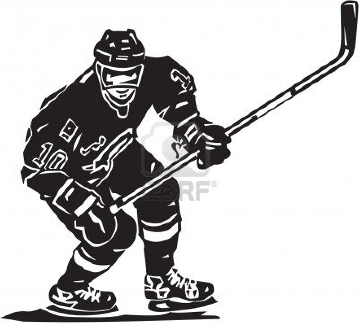 Player Clip Art; Hockey .