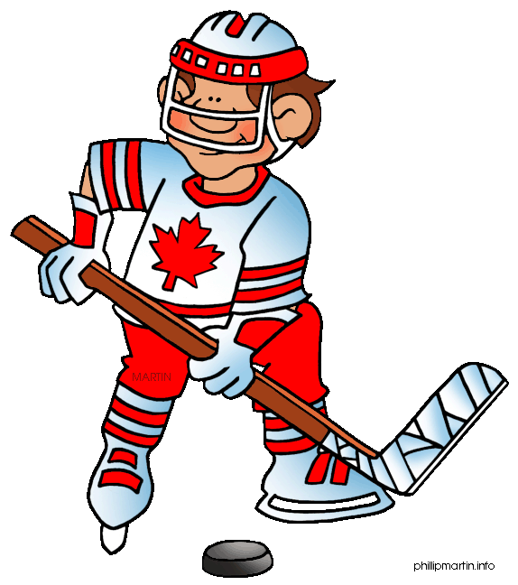 Hockey Clipart Image: A Bear 