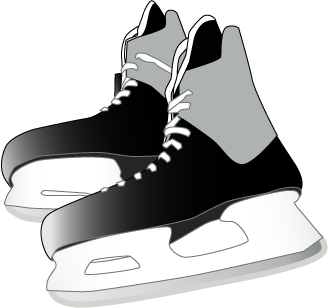 Hockey Game Highlights Pics - Skates Clipart