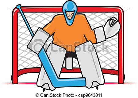 ... Hockey Goalie - A stylized depiction of a hockey goaltender.