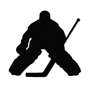 Hockey Goalie Goaler Silhouette Other Hockey Decals Decal Sticker