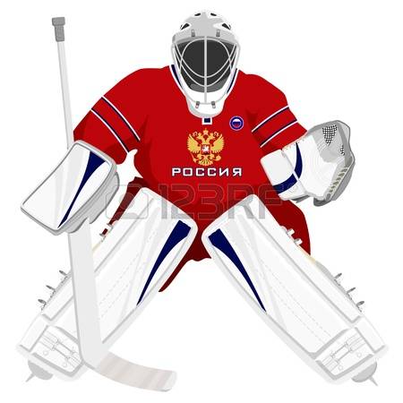 hockey goalie: Team Russian hockey goalie