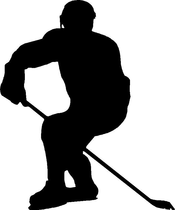 Hockey player clipart free .. - Hockey Player Clipart