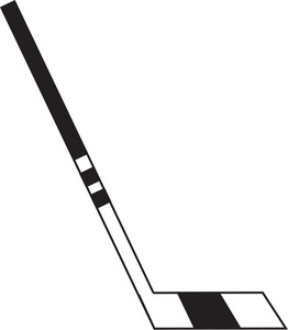 Hockey Stick Clipart Black An - Hockey Stick Clip Art