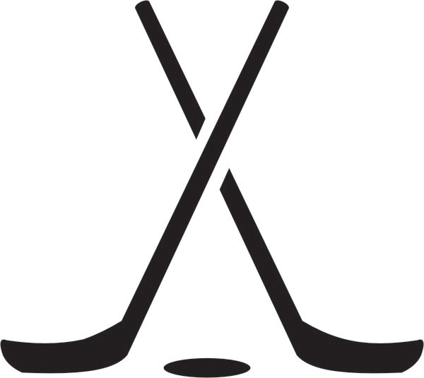 Hockey Sticks Decals Roller H - Hockey Sticks Clipart