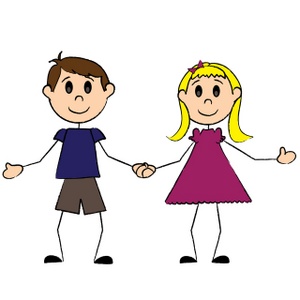 Holding Hands Clipart Image L - Clipart Boy And Girl