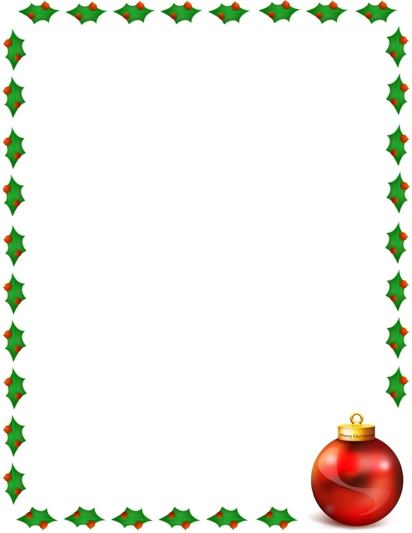 Holiday Clip Art Borders . Free Christmas Borders Envelope Size
