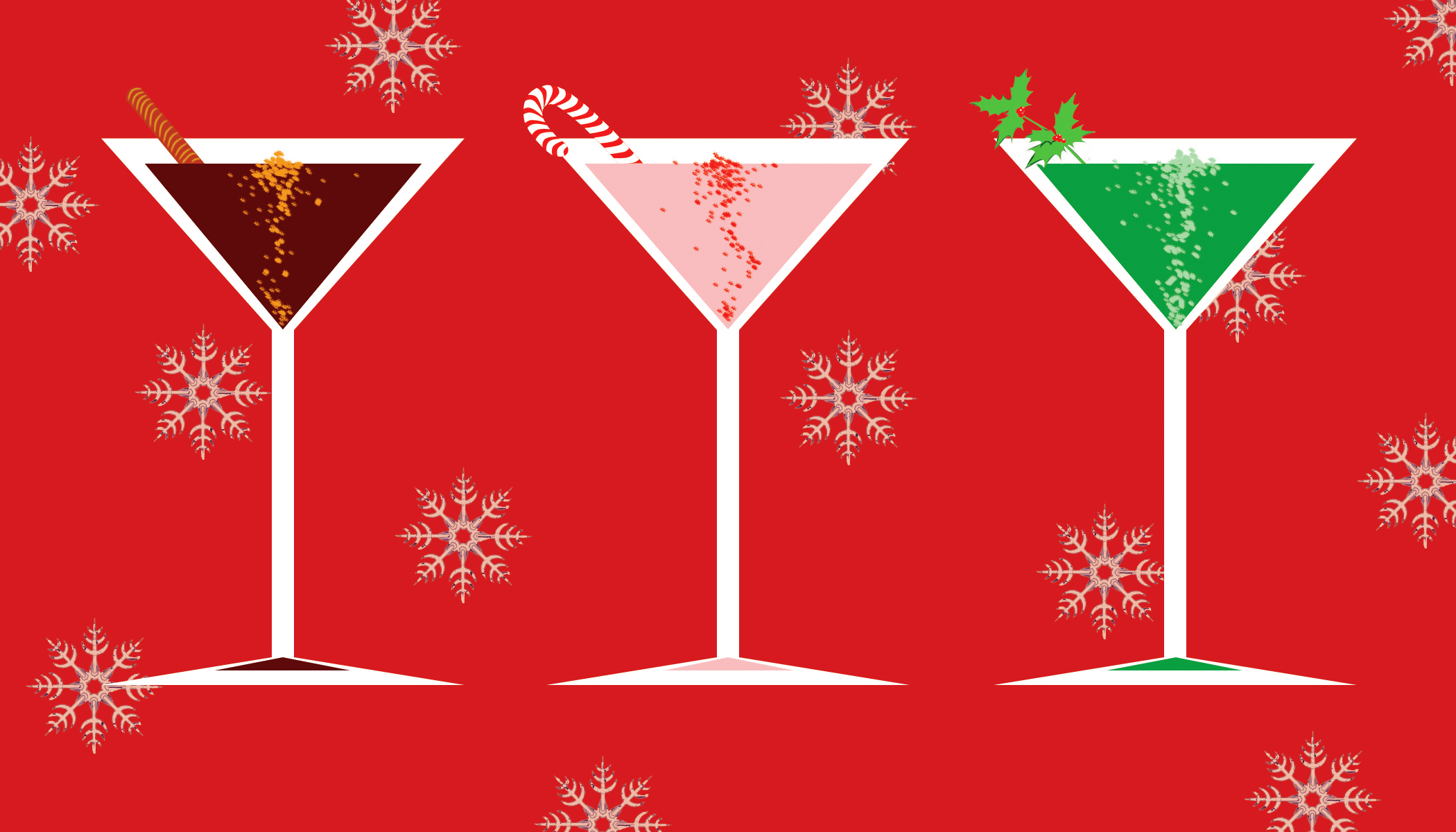 Holiday Cocktail Recipes The  - Holiday Party Clip Art