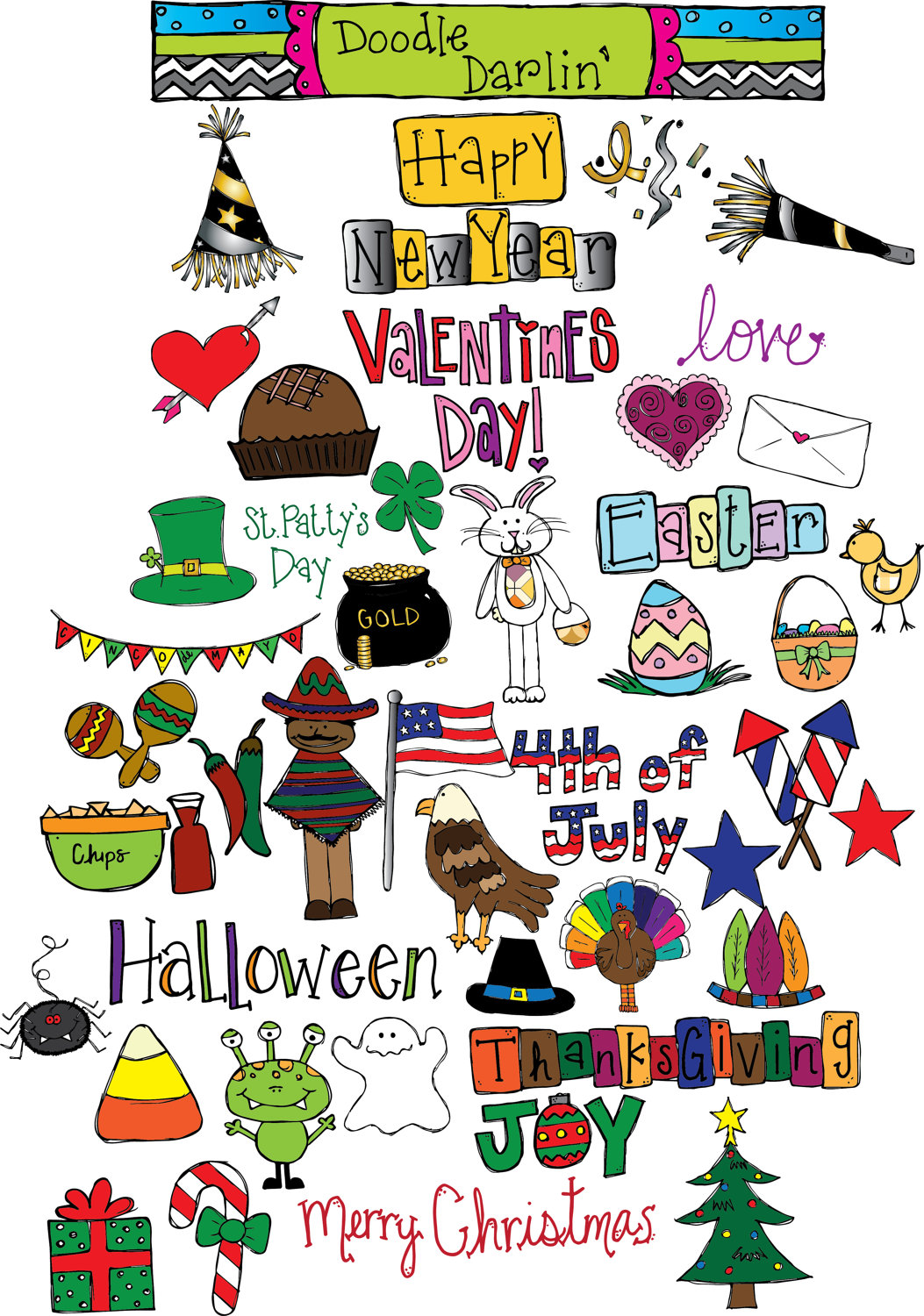 Holidays and travel clipart s