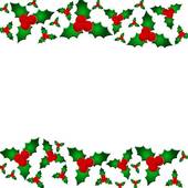 Holly berry clipart border - .