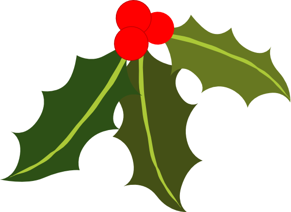 Holly Clip Art - Holly Leaves Clipart