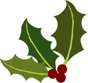 Holly Leaf Corner Clip Art - Holly Leaves Clipart
