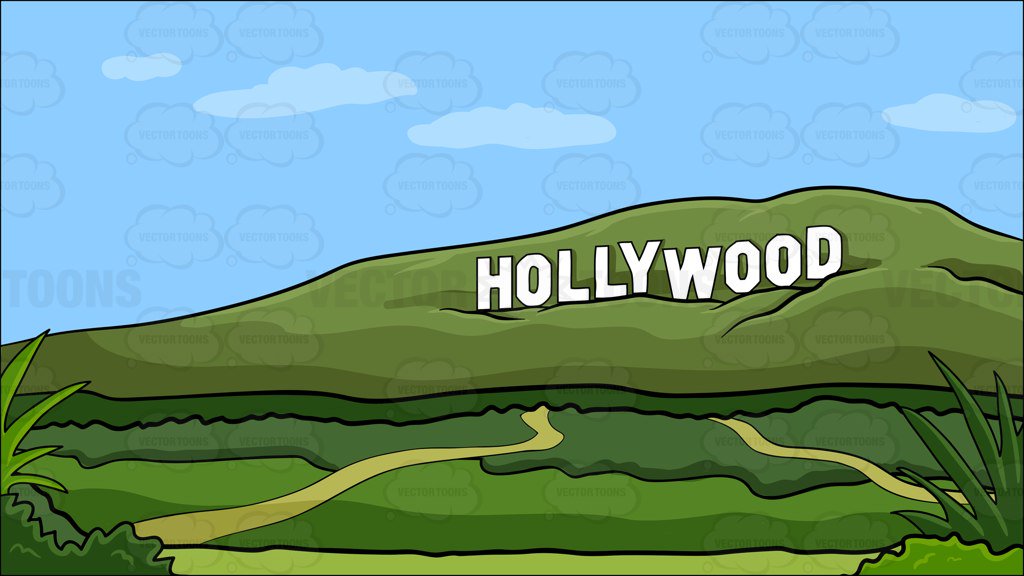 Hollywood sign during the day background