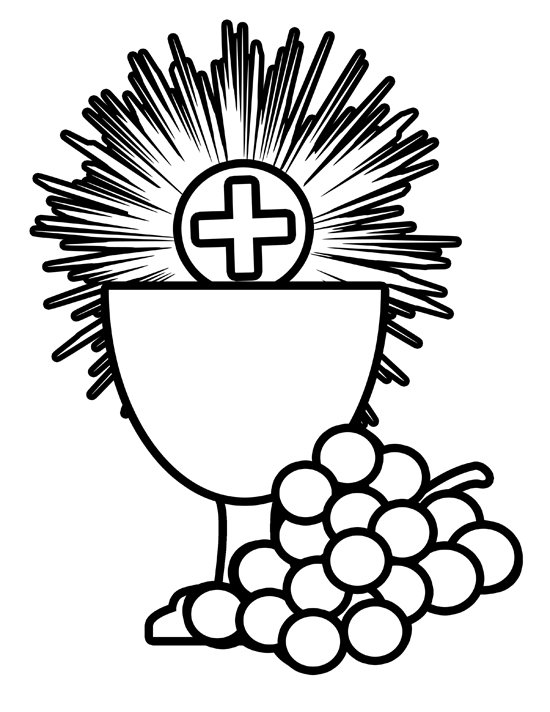 Holy Communion Cup Clipart Black And White Clipart Best