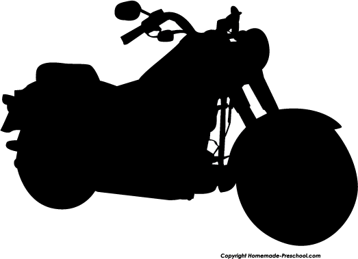 Home Free Clipart Silhouette  - Motorcycle Silhouette Clip Art