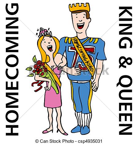 ... Homecoming King and Queen - An image of the homecoming king... Homecoming King and Queen Clipartby ...