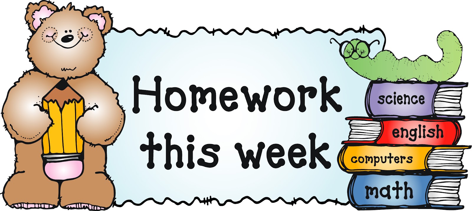 Homework clipart border Introducere Homework Clip Art For Kids Clipart Library